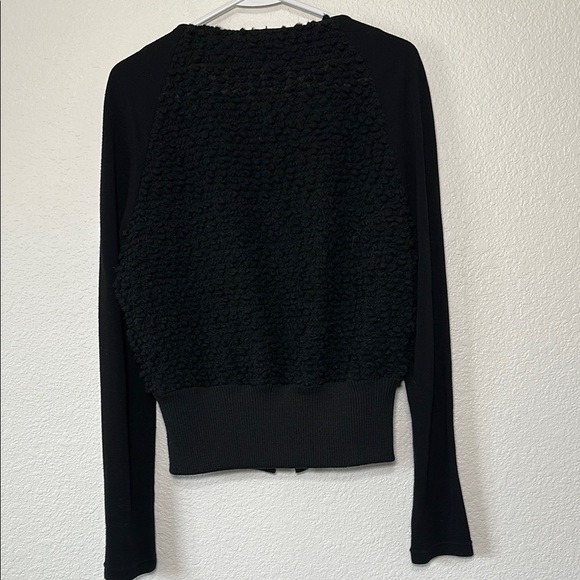 Evelin Brandt Black Textured Zipup 8 - Picture 5 of 8
